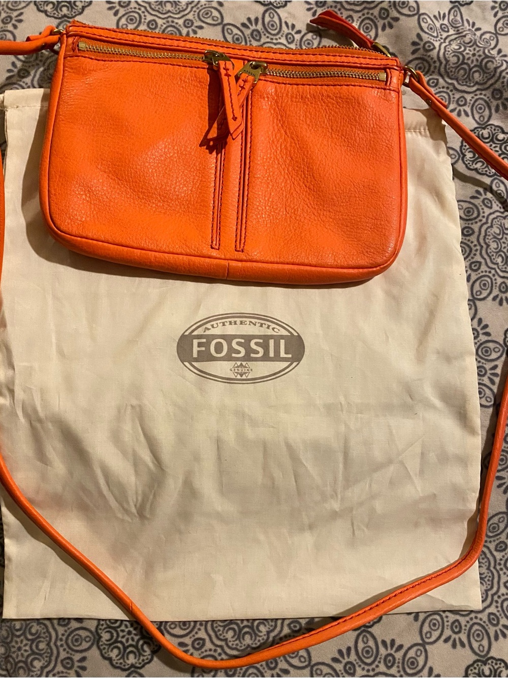 Fossil Coral small shoulder- or crossbody leather purse